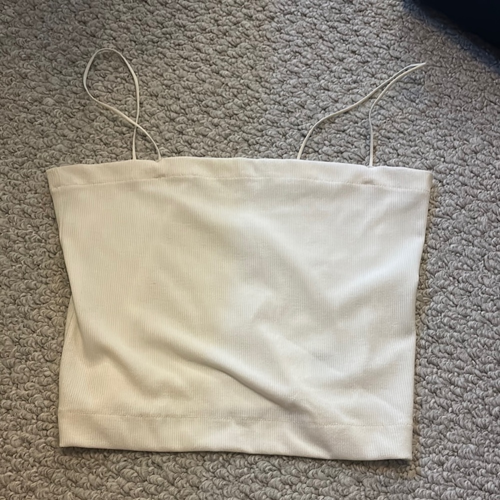 American Eagle Cream Women's Strappy Top